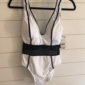 Kenneth Cole black and white one piece, NWT, S